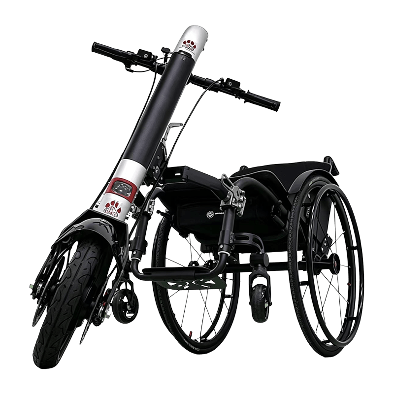 Electric Wheelchair Handcycle Attachment, Front-Mounted Powered Handcycle for Manual Wheelchair Mobility Assistance 